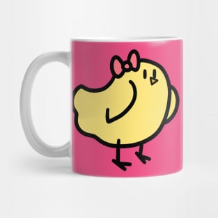 Pink Bow Bird Mug